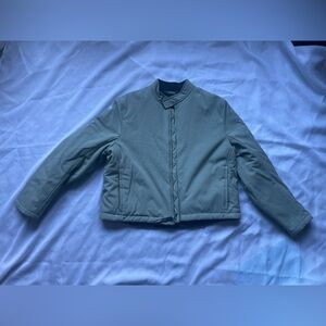 LL Bean Retro Women’s Fleece Lined Jacket, With Elbow Patches/ Zip Cuff, Sz Med